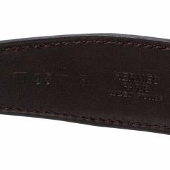 Hermes Black/Brown Leather Palladium Hardware H Logo Reversible Belt 95cm For Women 14 Hermes Black/Brown Leather Palladium Hardware H Logo Reversible Belt 95cm For Women -Deals Hermes Store luxury women hermes used accessories p258269 006