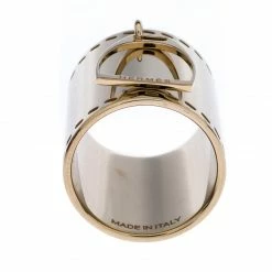 Hermes Etrier Gold Tone Scarf Ring For Women -Deals Hermes Store luxury women hermes used accessories p259107 001