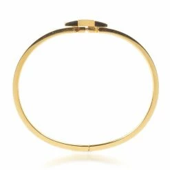 Hermes Hermès Clic H White Gold Plated Bracelet For Women -Deals Hermes Store luxury women hermes used accessories p26648 005