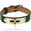 Hermes Kelly Green Lizard Bracelet For Women -Deals Hermes Store luxury women hermes used accessories p26746 001