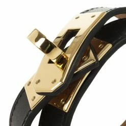 Hermes Hermès Kelly Double Tour Leather Bracelet For Women -Deals Hermes Store luxury women hermes used accessories p26747 004
