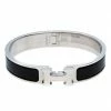 Hermes Hermès Clic H Noir Enamel Palladium Plated Narrow Bracelet GM For Women 1 Hermes Hermès Clic H Noir Enamel Palladium Plated Narrow Bracelet GM For Women -Deals Hermes Store luxury women hermes used accessories p270144 1580893598 008