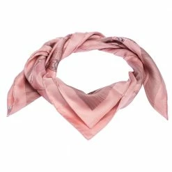 Hermes Rose Etude Pour Une Parure De Gala Print Silk Scarf For Women -Deals Hermes Store luxury women hermes used accessories p271535 001