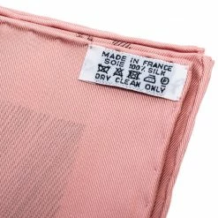 Hermes Rose Etude Pour Une Parure De Gala Print Silk Scarf For Women -Deals Hermes Store luxury women hermes used accessories p271535 005