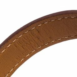 Hermes Kelly Double Tour Red Leather Gold Plated Wrap Bracelet For Women -Deals Hermes Store luxury women hermes used accessories p273163 007