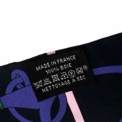 Hermes Black Panoplie Equestre Print Silk Twilly Scarf For Women 12 Hermes Black Panoplie Equestre Print Silk Twilly Scarf For Women -Deals Hermes Store luxury women hermes used accessories p275756 006