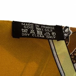 Hermes Yellow Patchwork Silk Maxi Twilly Scarf For Women -Deals Hermes Store luxury women hermes used accessories p287191 001