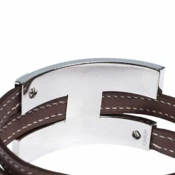 Hermes Pousse Pousse Leather Palladium Plated Adjustable H Bracelet For Women 8 Hermes Pousse Pousse Leather Palladium Plated Adjustable H Bracelet For Women -Deals Hermes Store luxury women hermes used accessories p289789 003