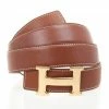 Hermes Brown Leather H Logo Constance Belt 97 CM For Women -Deals Hermes Store luxury women hermes used accessories p29327 001