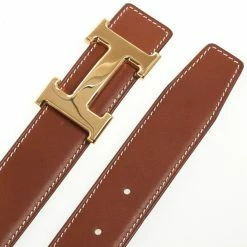 Hermes Brown Leather H Logo Constance Belt 97 CM For Women 8 Hermes Brown Leather H Logo Constance Belt 97 CM For Women -Deals Hermes Store luxury women hermes used accessories p29327 002