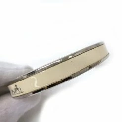 Hermes Calche Narrow Printed White Enameled Bracelet For Women -Deals Hermes Store luxury women hermes used accessories p29645 004