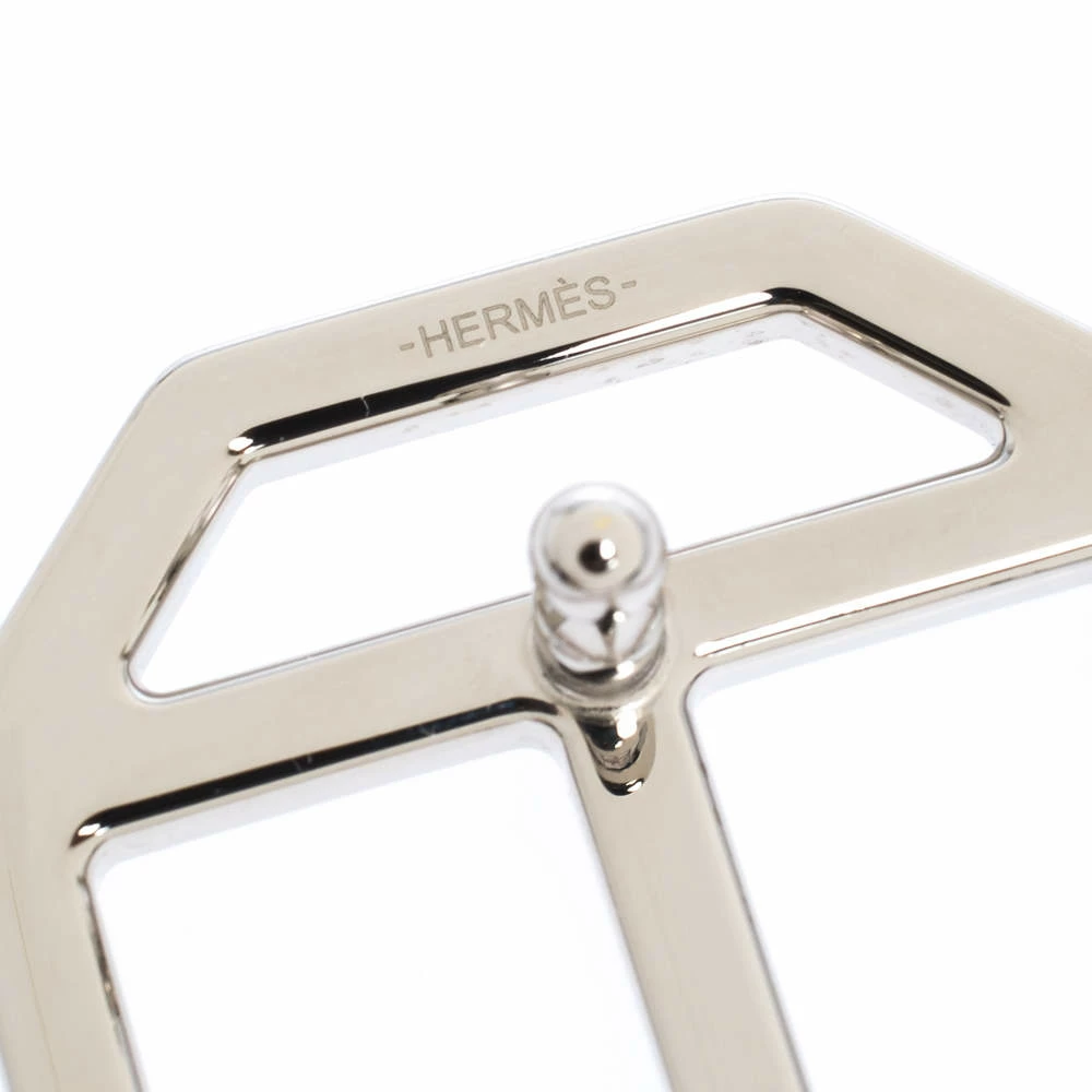 Hermes Silver Metal Tone H Hexagonal Buckle For Women 9 Hermes Silver Metal Tone H Hexagonal Buckle For Women - Image 7