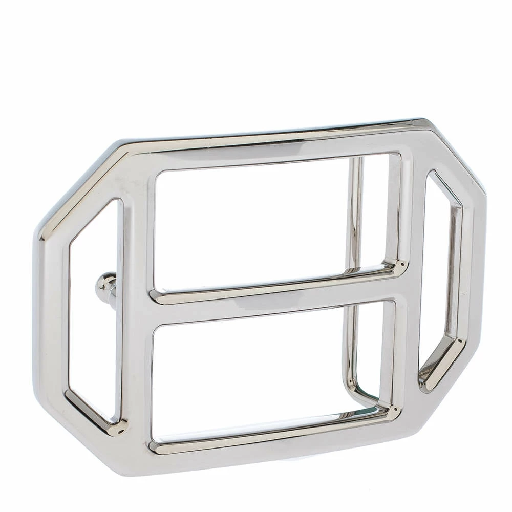 Hermes Silver Metal Tone H Hexagonal Buckle For Women 7 Hermes Silver Metal Tone H Hexagonal Buckle For Women - Image 5