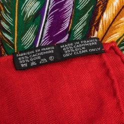 Hermes Red Brazil Print Cashmere & Silk Giant Shawl For Women 9 Hermes Red Brazil Print Cashmere & Silk Giant Shawl For Women -Deals Hermes Store luxury women hermes used accessories p299295 002