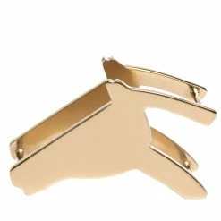 Hermes Tate De Cheval Horse Head Gold Tone Scarf Ring For Women -Deals Hermes Store luxury women hermes used accessories p299585 004