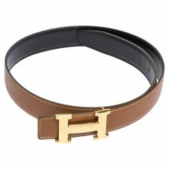 Hermes Marron D'Inde Epsom Leather Constance Reversible Belt 75CM For Women -Deals Hermes Store luxury women hermes used accessories p302225 007