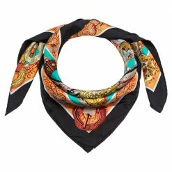 Hermes Multicolor Le Songe De La Licorne Silk Twill Square Scarf For Women