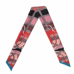 Hermes Multicolor Mors A Jouets Silk Twilly For Women