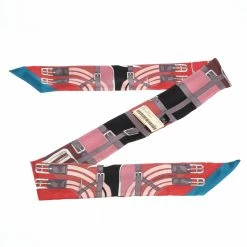 Hermes Multicolor Mors A Jouets Silk Twilly For Women -Deals Hermes Store luxury women hermes used accessories p308105 007