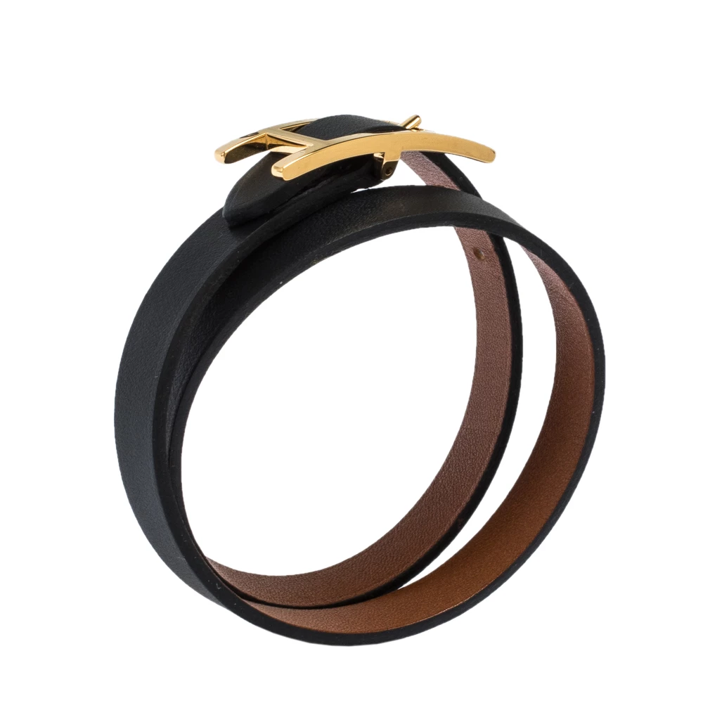 Hermes Behapi Black And Brown Double Tour Reversible Bracelet XS For Women 4 Hermes Behapi Black And Brown Double Tour Reversible Bracelet XS For Women - Image 2