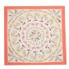 Hermes Coral & Beige Plumes II Print Silk Scarf For Women