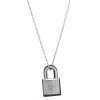 Hermes O'Kelly Leather Palladium Plated Pendant Necklace For Women -Deals Hermes Store luxury women hermes used accessories p316367 003