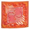 Hermes Orange Steeple Chase Print Silk Scarf For Women -Deals Hermes Store luxury women hermes used accessories p316946 002