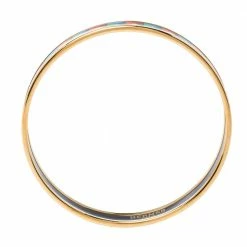 Hermes Point D'Orgue Enamel Gold Plated Bangle Bracelet For Women -Deals Hermes Store luxury women hermes used accessories p318527 004