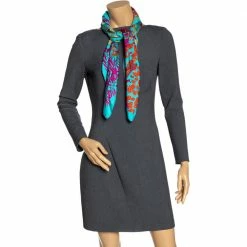 Hermes Turquoise Blue La Promenade De Platon Silk Scarf For Women -Deals Hermes Store luxury women hermes used accessories p320698 006