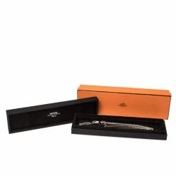 Hermes Hermès Sterling Silver Galop Necklace MM For Women -Deals Hermes Store luxury women hermes used accessories p320975 001