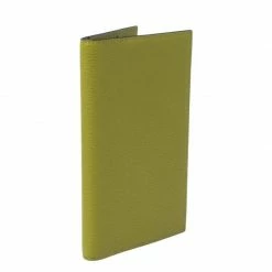 Hermes Vert Chartreuse Mysore Leather Vision II Simple Agenda Cover For Women -Deals Hermes Store luxury women hermes used accessories p321418 1599283449 008