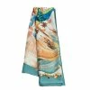 Hermes Hermès Green Mythiques Phoenix Silk Scarf For Women -Deals Hermes Store luxury women hermes used accessories p323775 003