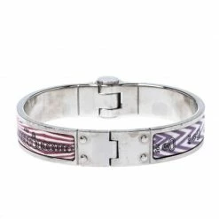 Hermes Multicolor Manufacture De Boucleries Hinged Narrow Bracelet S For Women