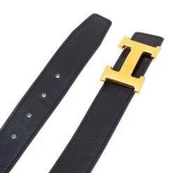 Hermes Black/Brown Leather Constance Reversible Buckle Belt 80CM For Women -Deals Hermes Store luxury women hermes used accessories p329802 002