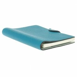 Hermes Blue Leather Agenda Cover For Women -Deals Hermes Store luxury women hermes used accessories p330099 006