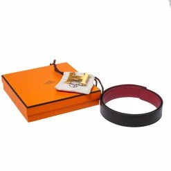 Hermes Black/Rogue Calf Leather Constance Reversible Belt 80CM For Women -Deals Hermes Store luxury women hermes used accessories p334031 001