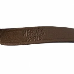 Hermes Hermès Taupe Leather Hapi Quad Tour Wrap Bracelet M For Women -Deals Hermes Store luxury women hermes used accessories p339270 006