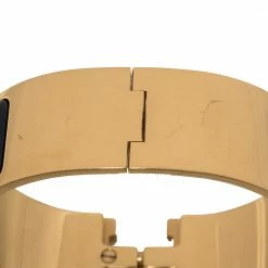 Hermes Clic Clac H Blue Enamel Gold Plated Bracelet PM For Women -Deals Hermes Store luxury women hermes used accessories p340102 008