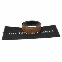 Hermes Hermès Gold/Noir Leather Reversible Belt Strap Size 90 CM For Women -Deals Hermes Store luxury women hermes used accessories p340927 002