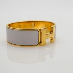Hermes Clic Clac H Gold Plated Enamel Bangle For Women -Deals Hermes Store luxury women hermes used accessories p34483 003