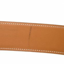 Hermes Black/Natural Leather Reversible Belt Strap 90CM For Women -Deals Hermes Store luxury women hermes used accessories p348545 008