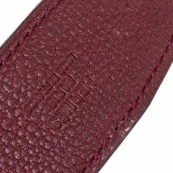 Hermes Blue Indigo/Rogue Leather Reversible Belt Strap 90CM For Women -Deals Hermes Store luxury women hermes used accessories p348547 005