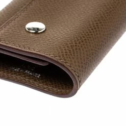 Hermes Etoupe Grey Epsom Leather 4 Key Holder Case For Women -Deals Hermes Store luxury women hermes used accessories p353811 005