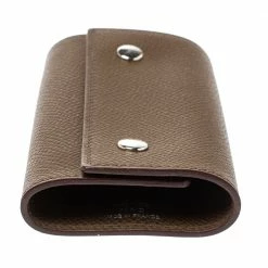 Hermes Etoupe Grey Epsom Leather 4 Key Holder Case For Women -Deals Hermes Store luxury women hermes used accessories p353811 006