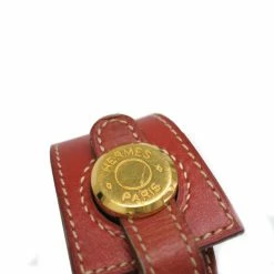 Hermes Hermès Brown Veau Leather Bracelet For Women -Deals Hermes Store luxury women hermes used accessories p35999 004