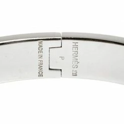 Hermes Clic H Bi-Color Enamel Palladium Plated Bracelet PM For Women 17 Hermes Clic H Bi-Color Enamel Palladium Plated Bracelet PM For Women -Deals Hermes Store luxury women hermes used accessories p360769 1606626468 008