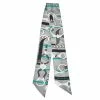 Hermes Grey Panoplie Equestre Silk Twilly Scarf For Women -Deals Hermes Store luxury women hermes used accessories p370267 002