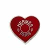 Hermes Hermès Rouge Mini Coeur Laque Scarf Ring For Women -Deals Hermes Store luxury women hermes used accessories p371193 002