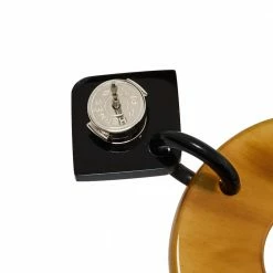 Hermes Isthme Lacquered Buffalo Horn Drop Earrings For Women -Deals Hermes Store luxury women hermes used accessories p372114 005