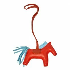 Hermes Hermès Capucine Milo Lambskin Grigri Rodeo Horse Bag Charm PM For Women